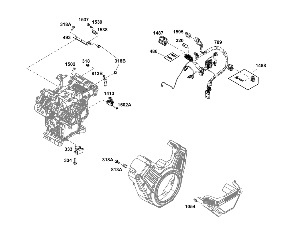 Controls Group Diagram and Parts List for 61G277-0035-J1  Briggs and Stratton Engine